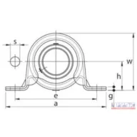 Csapágyház + csapágy SBPP-203 (PP203+YAT-203)