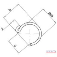 Fandy csukló (M14x1,5) rögzítő rugó