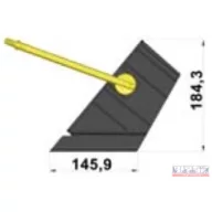 Kerékék tartó 200x470x230 műanyag