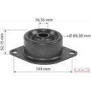 Fülketartó peremes gumibak (1425984M91)