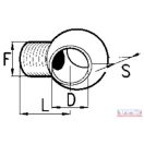 Szemes menetes csatlakozó DN-3/8"-3/8"