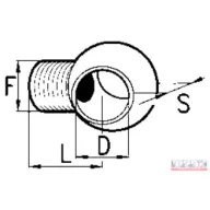 Szemes menetes csatlakozó DN-1/2"-1/2"