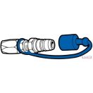 Gyorscsatlakozó porvédő dugóra (kék)