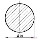 Munkahenger szár 20mm
