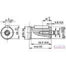 Hidromotor 315cm³, DN-25, rotoros
