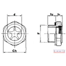 Tartály olajszint néző   3/8" alumínium