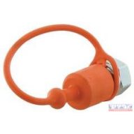 Gyorscsatlakozó porvédő dugóra (narancs)