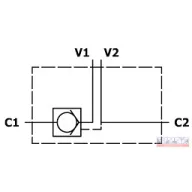   Hidraulika átváltó szelep 3/8" kézi (visszacsapó szeleppel)