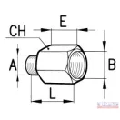 Közcsavar 1/4" - 1/2" KB