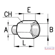Közcsavar 1/4" - 1/2" KB