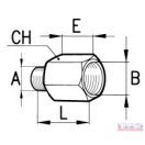 Közcsavar  18x1,5 - 22x1,5 BK