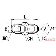 Közcsavar  AGJ-06, JIC 7/16"-20