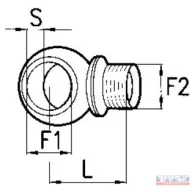   Szemes menetes csatlakozó DN-1/2"-3/8" ütközővel