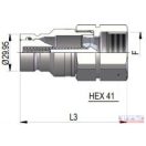 Gyorscsatlakozó 1/2" dugó belső menetes cseppenés mentes DN-19,76 (23l/min) MTZ