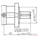 Hidromotor 400cm³, DN-32, oldalsó csatlakozással