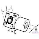 Hidraulika szivattyú csatlakozás 30- 1/2", 4 furatos