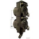 Gyorscsatlakozó porvédő dupla 45° La:55mm