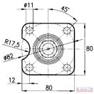 Kormányoszlop 350mm; reteszes