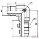 Könyök AGJ-12/90, UNF 3/4"-16