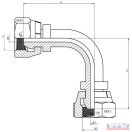 Könyök 3/4" BB ívelt