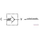 Visszacsapó szelep 1" BB olajhűtőkhöz (kis nyomású)