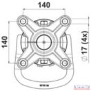 Rotátor  900 Nm peremes csatlakozással