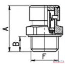 Hidraulika légtelenítő csavar   1/4" szűrővel