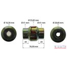 Szervókormány szivattyú meghajtó rugalmas csatlakozás