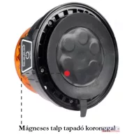 Villogó sárga mágnestalpas, vezeték nélküli