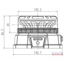 Villogó sárga mágnestalpas, vezeték nélküli