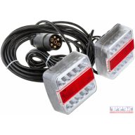Hátsó lámpa vontatmányra, 7,5m+2,5m LEDes