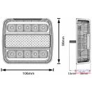 Hátsó lámpa vontatmányra, 7,5m+2,5m LEDes