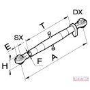 Feszítő lakat 3.pont kpl.  25,4x516-756