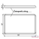 Prizma piros 57x91 öntapadós