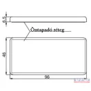 Prizma fehér 46x96 öntapadós