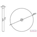 Prizma sárga kerek DN-60 öntapadós (1 furatos rögzítéssel)