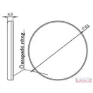 Prizma fehér kerek DN-60 öntapadós