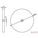 Prizma fehér kerek DN-60 (hátsó csavaros rögzítéssel)