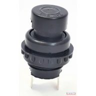 Nyomógomb kerek fekete 25A