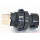 Nyomógomb kerek fekete 25A