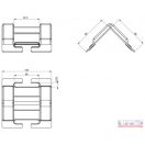 Rakományrögzítő (spanifer) élvédő  89x89x130