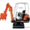 Kubota KX36-3 használt gumihevederes minikotrógép