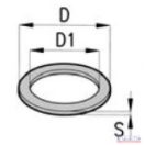 Permetező lapos gumi tömítés 1.1/2" (6/4") (47x67x3)