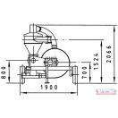 Pneumatikus gabonafúvó 18 to/óra TLT meghajtással