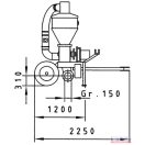 Pneumatikus gabonafúvó 18 to/óra TLT meghajtással