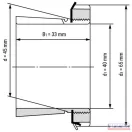 Szorítóhüvely H 209 (M45x1,5) Komplett