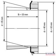 Szorítóhüvely H 209 (M45x1,5) Komplett