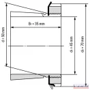 Szorítóhüvely H 210 (M50x1,5)