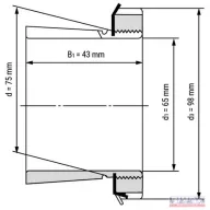 Szorítóhüvely H 215 (M75x2)