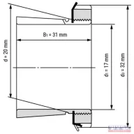 Szorítóhüvely H 2304 (M20x1)